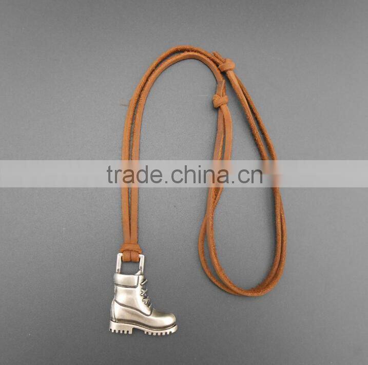 Shoes accessories leather necklace restoring ancient ways