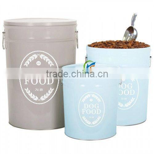 High Quality Metal Dog Food Storage Containers