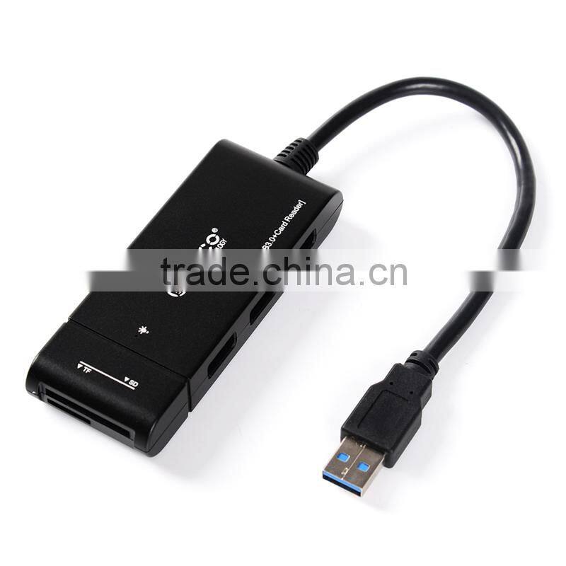 micro usb3.0 hub with TF SD card reader adapter