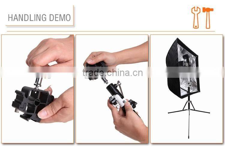 Factory supply Hpusn flash hot shoe umbrella holder socket bracket U-III with three holder