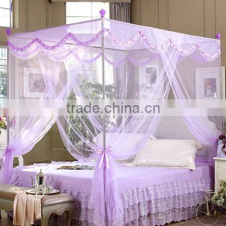fashional high quality polyester king size double bed mosquito net
