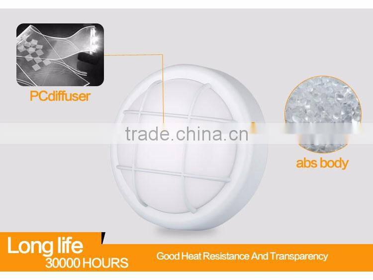 top sale ip44 led shower lamp waterproof led round plastic ceiling light camera covers,led bulkhead light fitting