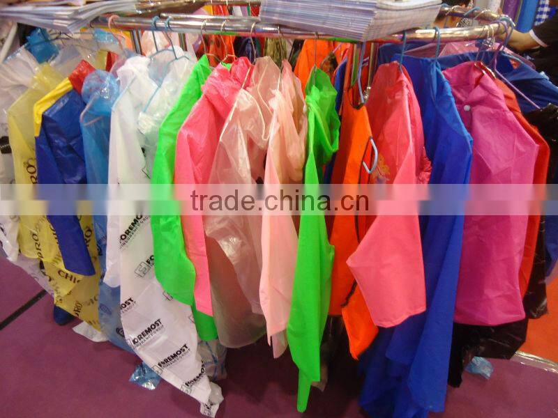 Outdoor Transparent Pvc Rainsuit Raincoat Rainwear For Adult