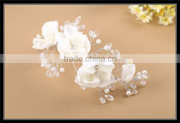 MYLOVE Wedding Bridal Hair Accessories Flower Hair Comb,Rhinestone Crystals MLF124