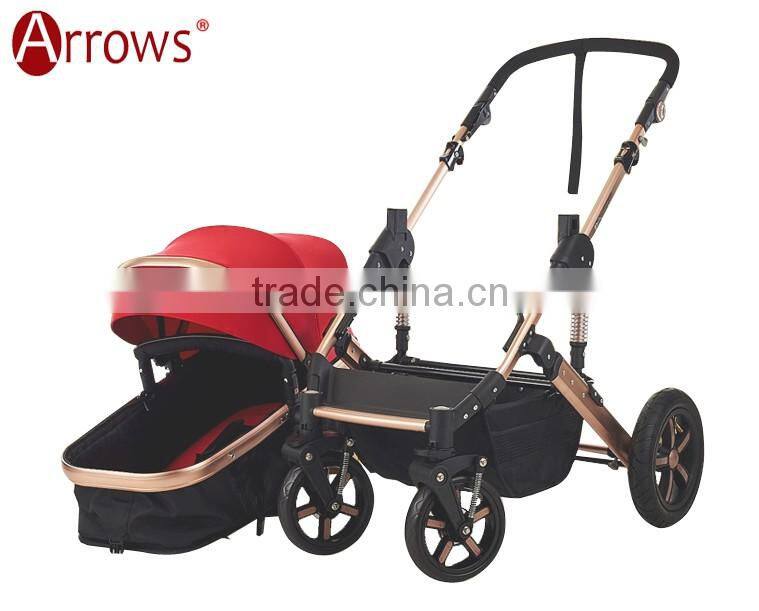 Lightweight Colorful Aluminium Alloy Baby Strollers Baby Pram Baby Push Chair Folding Easily 600D Oxford Polyster Fabric