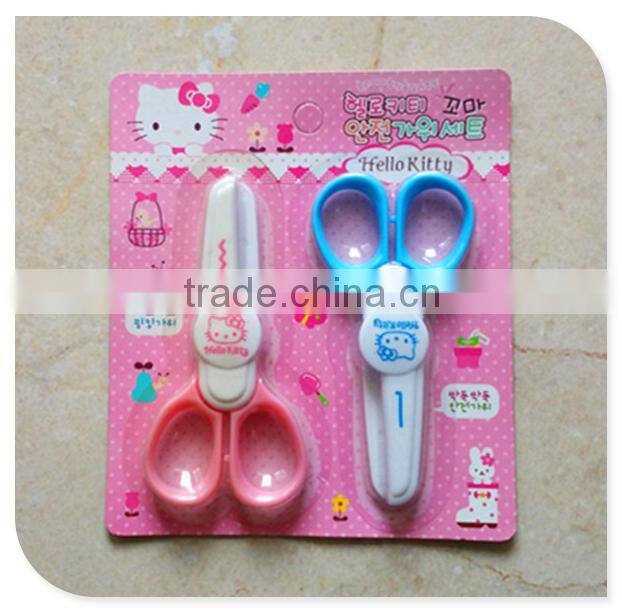 2015 new design plastic safety scissors
