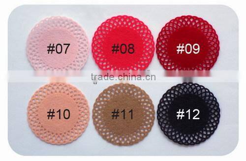 felt doily , handmade felt sticker, scrapbooking sticker, layered sticker , flower felt sticker