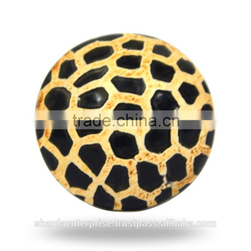 Acrylic Green Dice Colourful Knob