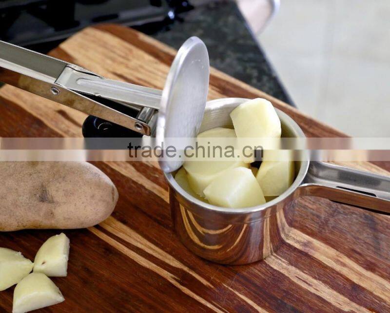Large hand Stainless Steel Mash Potato Ricer Masher/ Fruit Press With Soft Touch Handles