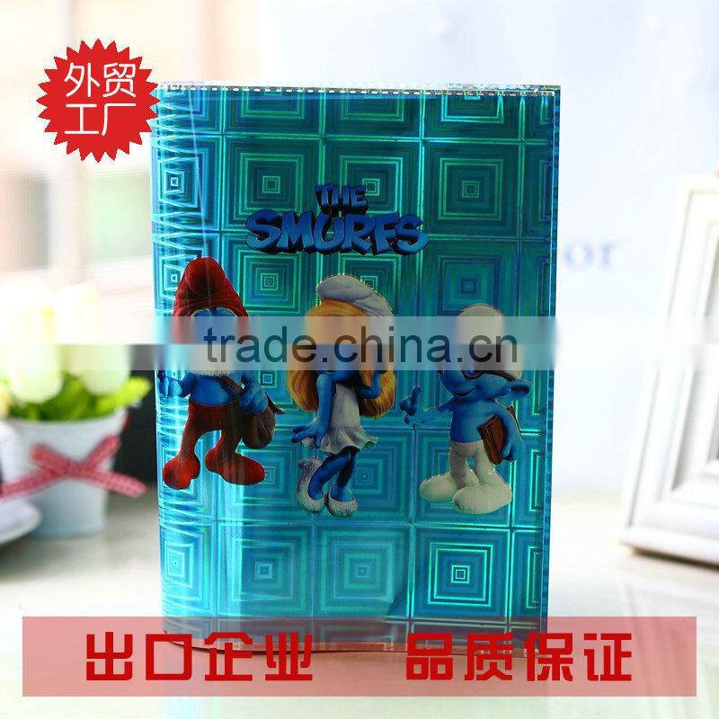 2015alibaba China Plastic High Quality cartoon Wholesale book cover