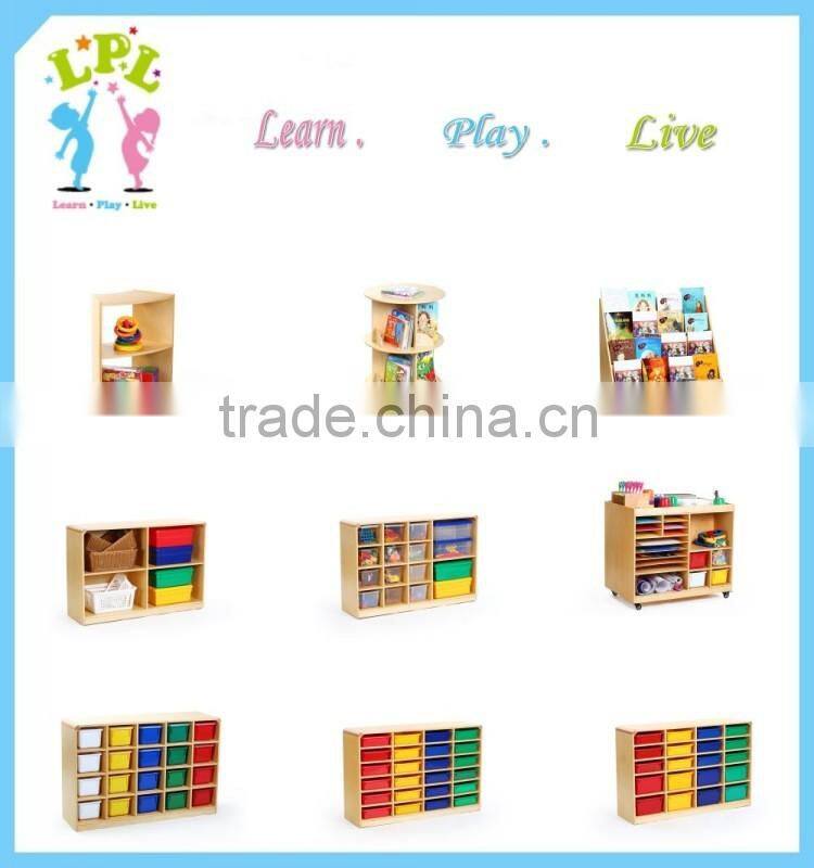 High quality plywood export USA Europe Children furnitures in preschool all kind of storage locker cabinet