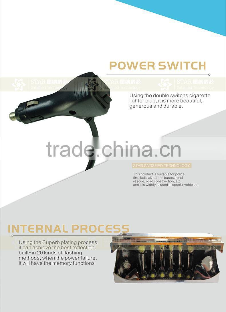 12V car led strobe mini lightbar led warning light TBD-A08