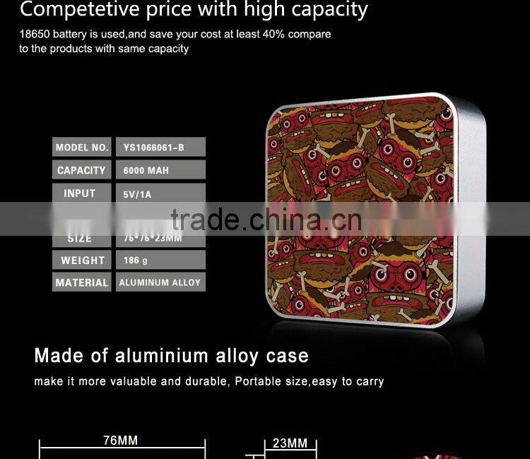 Best Quality Rechargeable Power Bank 6000mah 6600mah 7800mah