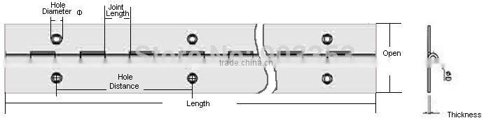 steel door piano hinge