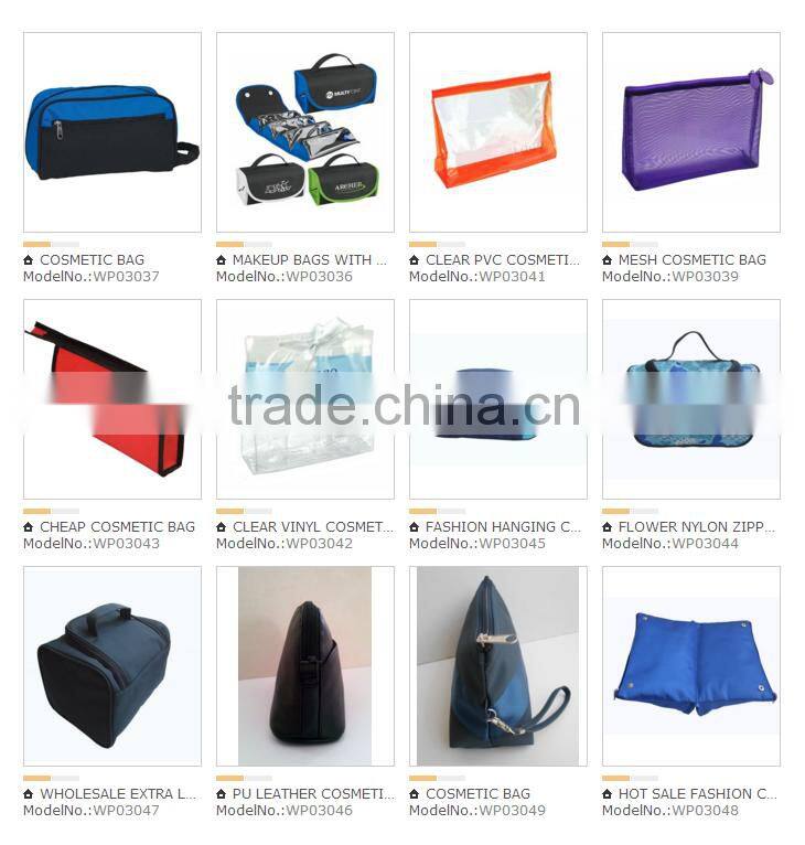 Promotional fashion eco beauty travel cosmetic bag