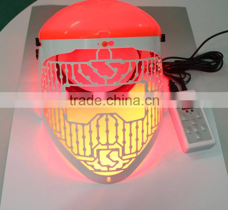 2015 Hot sale IPL light therapy acne treatment green red and blue light mask