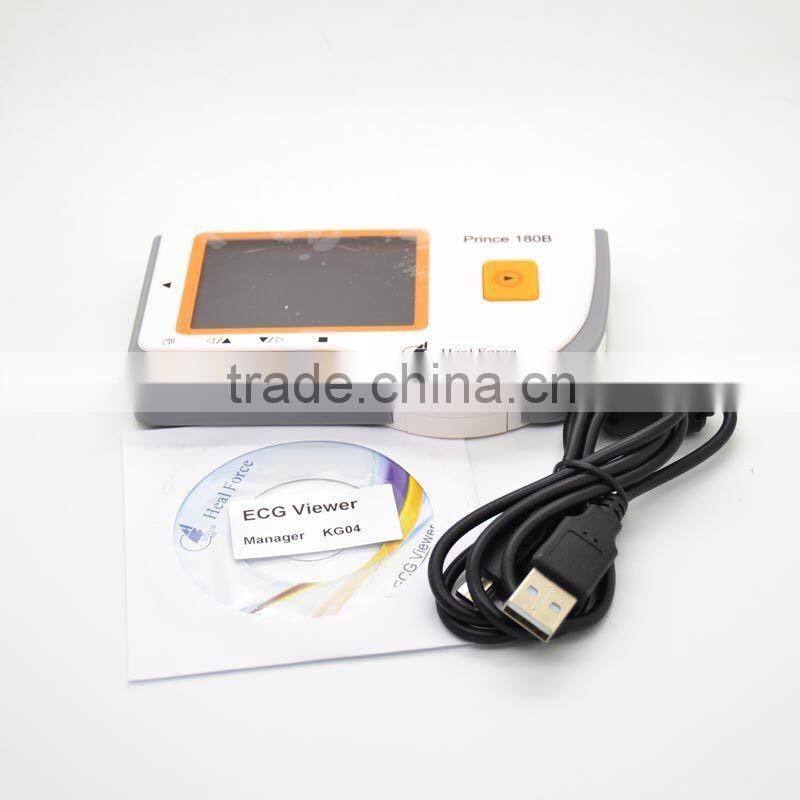 Easy operation Handheld ECG EKG Monitor Electrocardiogram LCD Prince 180B -Maggie