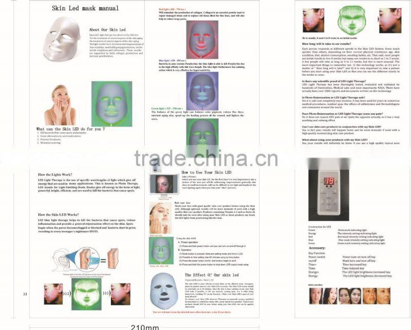 2015 hot sales LED Facial mask led mask