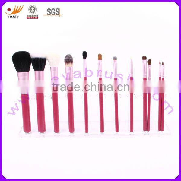 Cosmetic Brushes with Wooden Handle,Brand Name are Welcome