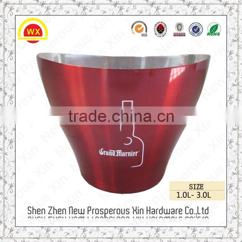Wholesale custom creative double galvanized metal beer bucket
