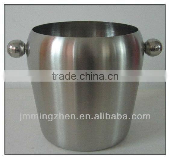 1.0L stainless steel wine ice bucket with handle