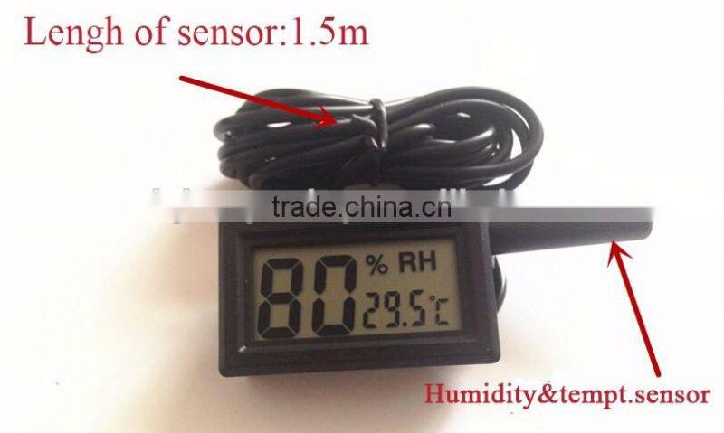 Mini Display indoor outdoor temperature humidity led digital hygrothermograph for sale