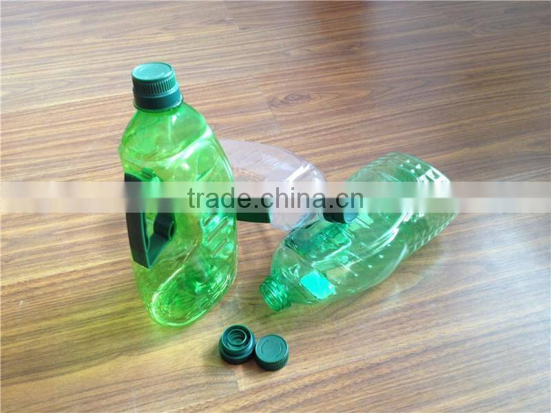 1000ml bulk clear/green pet cooking olive oil vinegar bottle with flip top lid wholesale