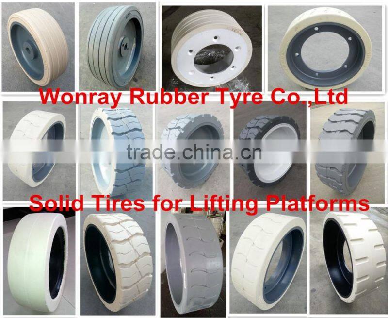 Genie Scissor Lift Replacement Rubber Wheels 10*3,Part Number 96252, Wheel & Tire 10x3, LP15 with long warranty