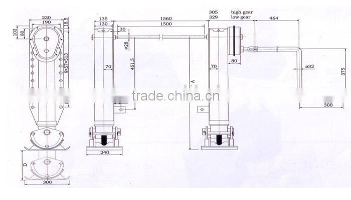 28T Truck Landing Gear Trailer Jack Legs