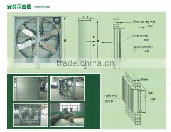 centrifugal industrial fan/ 1380mm exhaust fan