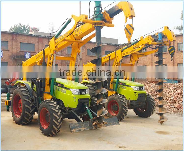 new type 6m earth auger with crane