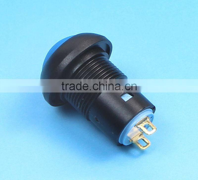 12mm latching waterproof push button switch