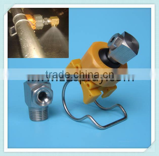 Stainless steel brass tangential whirl hollow cone spray jet nozzle