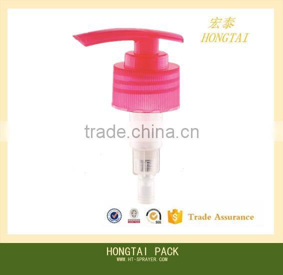 Cosmetic lotion pump for bottle pink