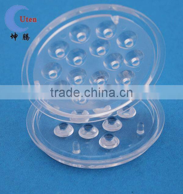 Translucent color round shape LED lamp plastic part