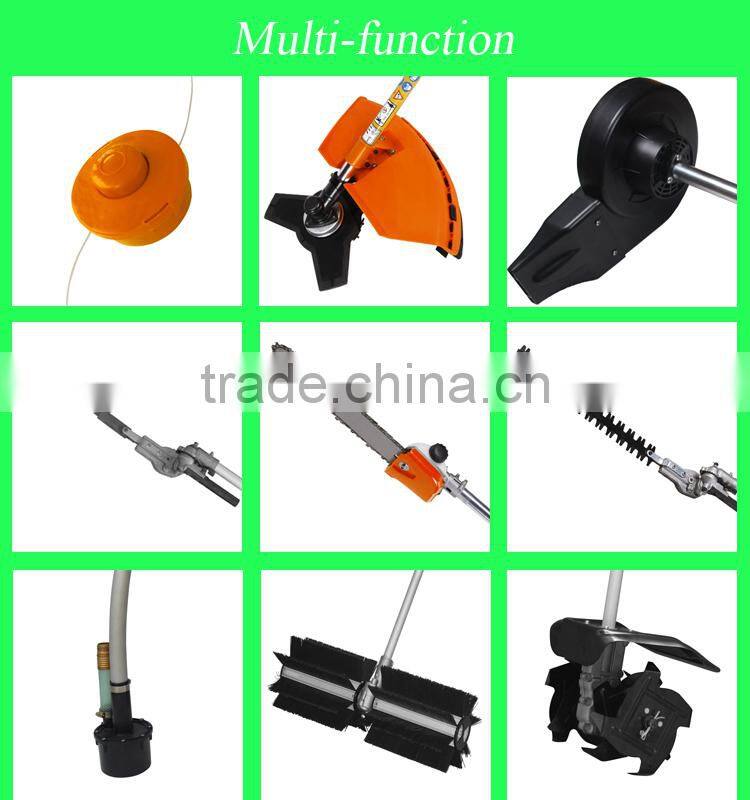 4in1 multifunction brush cutter or 4 in1gasoline trimmer or multifunction garden tools or 4 in1 grass trimmer at 33cc 43cc 52cc