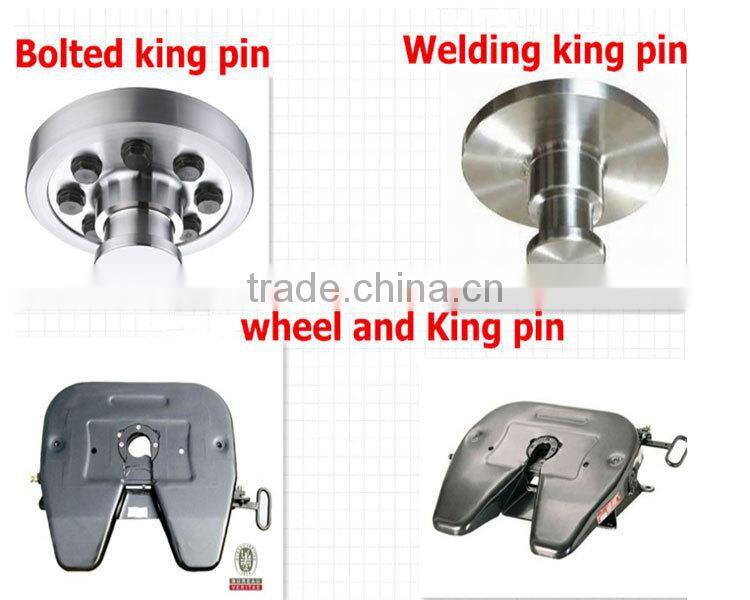 High quality low price 2" or 3.5" inch king pin plate /kingpin ,semi trailer parts