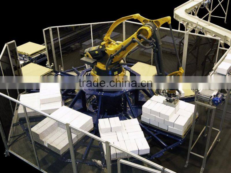 Factory supplier pellet robotic arm bagging machine palletizer for packing line