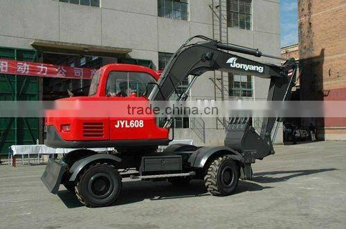 Small Wheel excavator JYL608