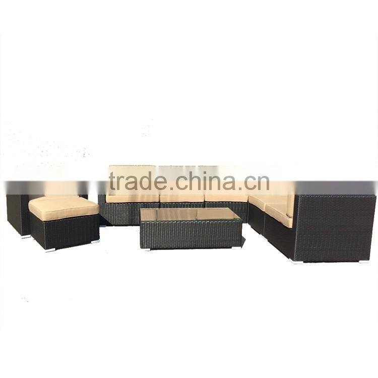 S&D 2016 Wholesale Synthetic Rattan Furniture Garden Sofa Outdoor Furniture