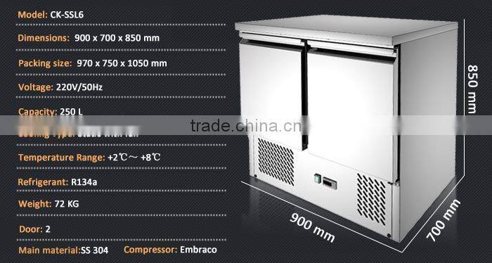 Commercial Used Refrigerator Counter/Bench Top Refrigerator/Desk Refrigerator(INEO is professional on commercial kitchen project