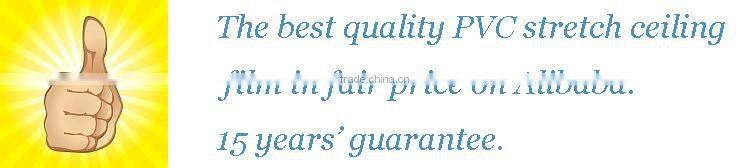 Function pvc stretch ceiling film for decoration