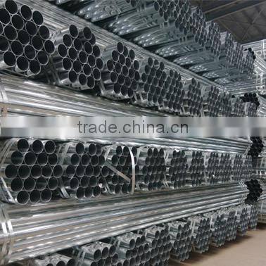 erw carbon welded round threaded galvanized pipe 86mm