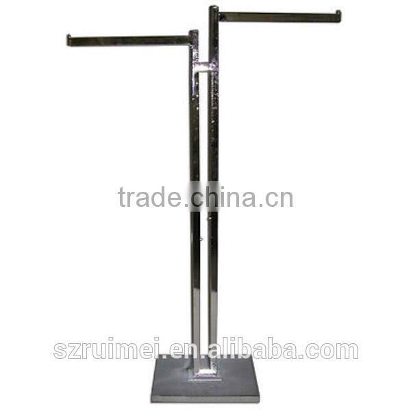 Metal Display Standing 2 Way Clothing Rack
