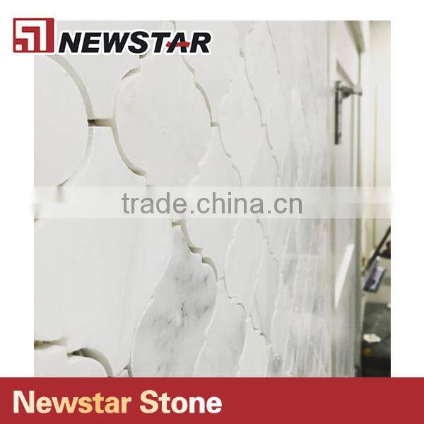 Newstar Chinese White Marble Natural Marble Bathroom Wall Tile Prices Mosaic