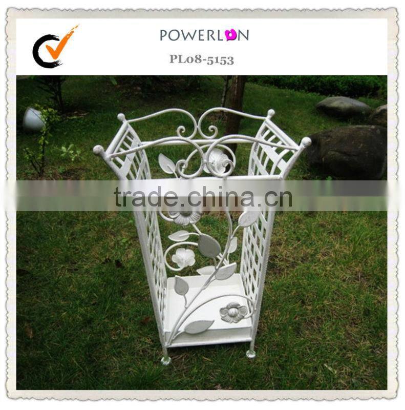 Antique indoor metal basket beach Square umbrella holder