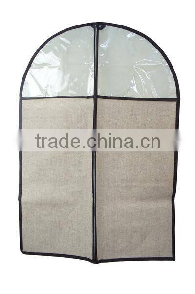 Foldover Garment Bags with Brown Trim