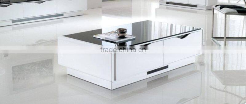 tempered glass Bright MDF modern design coffee table C197