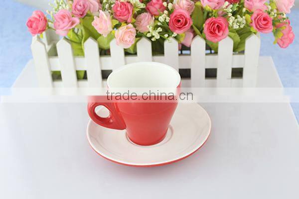 white plain coffee mugs,porcelain coffee cup and saucer