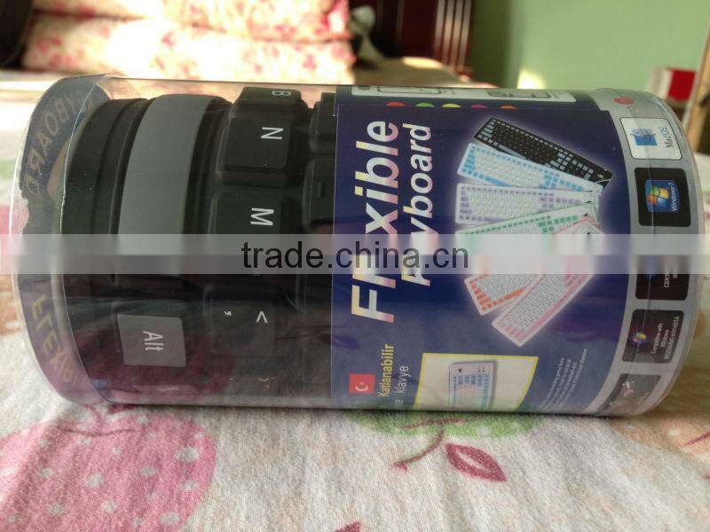 Foldable Soft Silicone Bluetooth/Wireless Keyboard Flexible